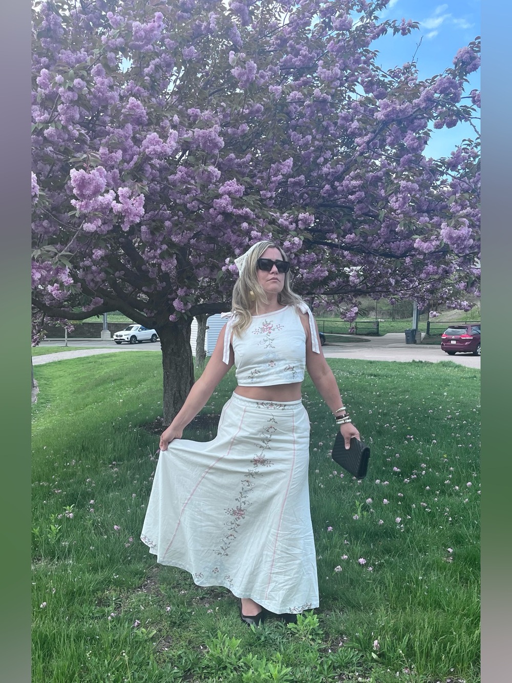 NEW 2 PC SET CAMILA COELHO EMBROIDERY SKIRT AND BOW TOP 
🚨FIRM PRICE NO DISCOUNT - Picture 15 of 17
